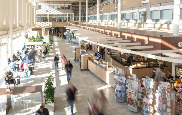 Centrale hal in het HMC