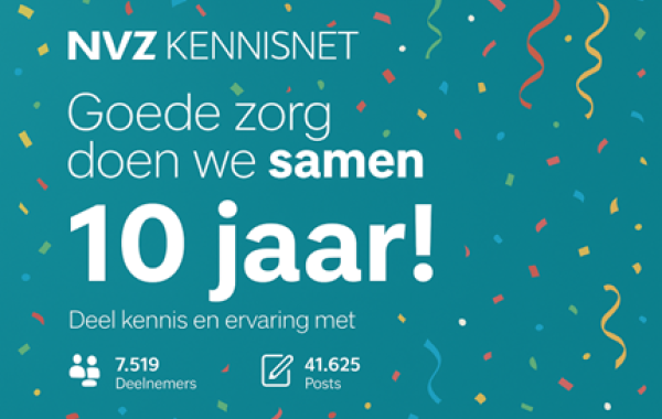 Feestelijke beeld ove Kennisnet 10 jaar