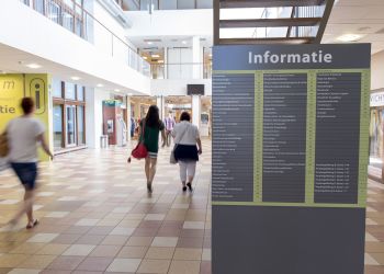 Informatiebord in ziekenhuis