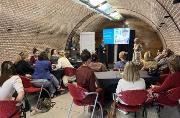 Foto van een van de interactieve workshop op het event