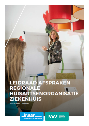Cover van de Leidraad afspraken regionale huisartsenorganisaties ziekenhuis