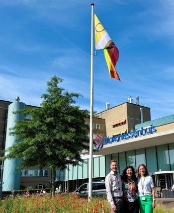 Sjoerd van Huffelen, Ashley Strougo en Vivian Broex 