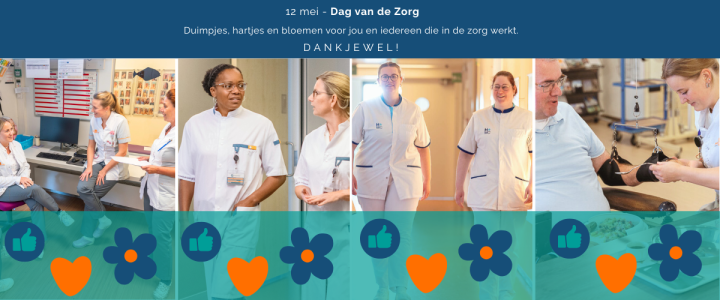 afbeelding als dankjewel met duimpjes, hartjes en bloemen