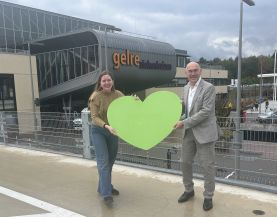 Roos en Frido van Gelre ziekenhuizen dragen samen een groen hart